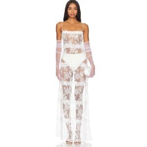 x Maggie MacDonald Millie Sheer Maxi Dress